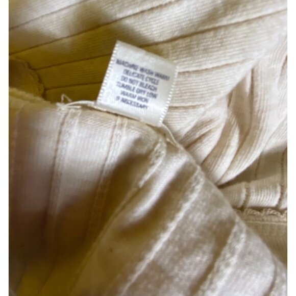 Banana Republic Intimates Medium Beige Cardigan Sweater‎ 100% Cotton Western Y2K - Picture 4 of 4